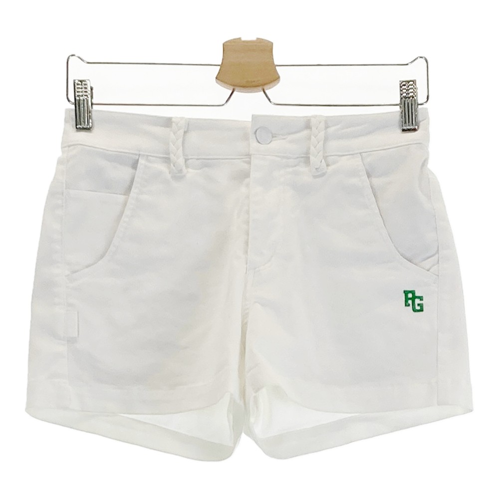 PEARLY GATES パーリーゲイツ 30周年モデル ショートパンツ ホワイト系 00 【中古】ゴルフウェア レディース