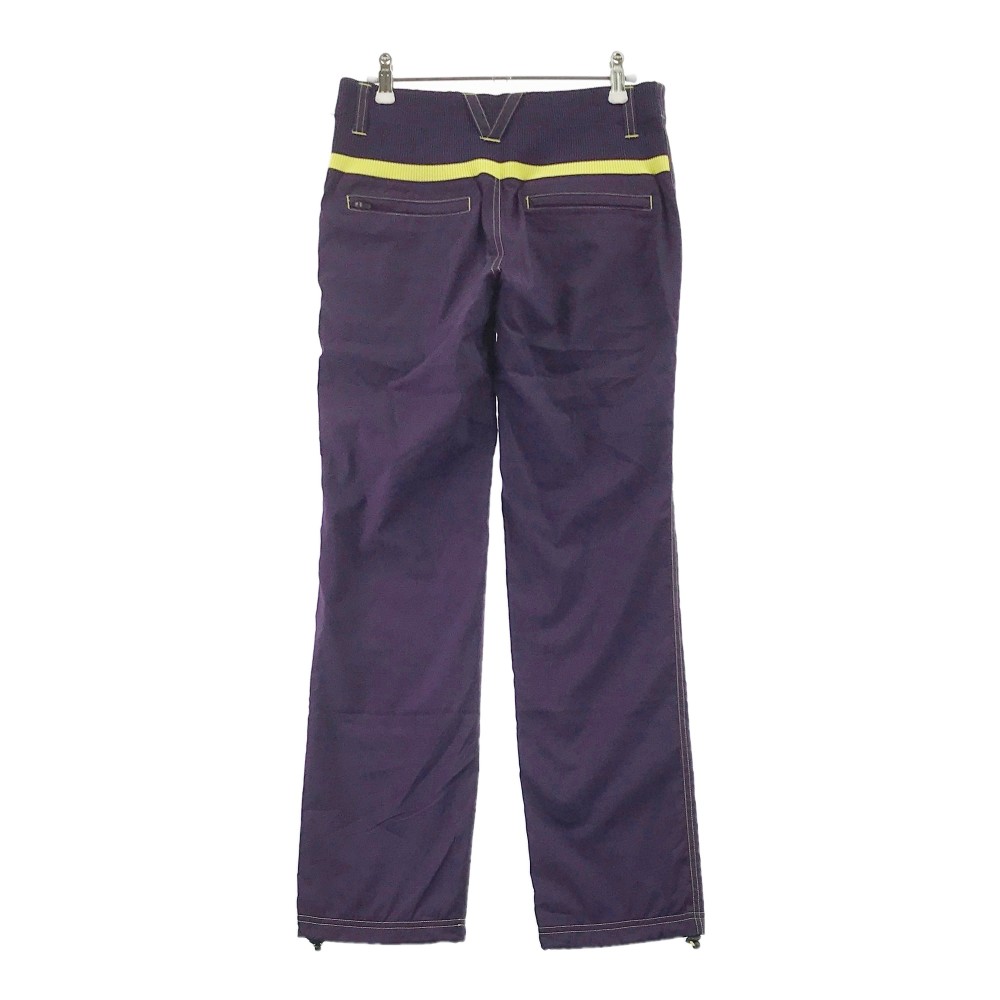UNDER ARMOUR アンダーアーマー 裏メッシュ パンツ 裾ドローコード パープル系 SM 【中古】ゴルフウェア レディース
