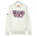 BEAMS GOLF ビームスゴルフ ニットセーター ロゴ ホワイト系 S 【中古】ゴルフウェア レディース