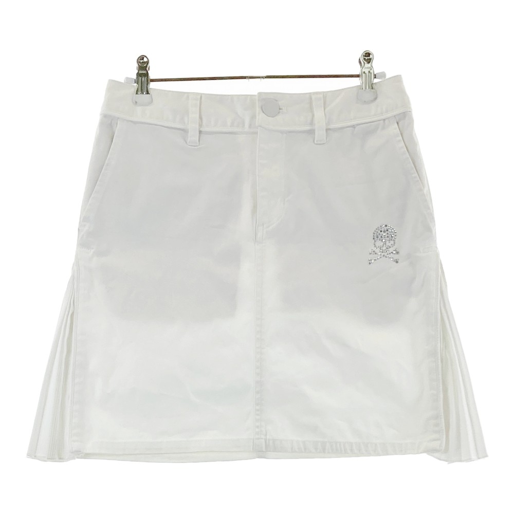 DANCE WITH DRAGON ダンスウィズドラゴン ストレッチスカート スカル ホワイト系 2 【中古】ゴルフウェ..