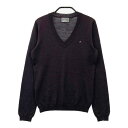 J.LINDEBERG ジェイリンドバーグ ウール混 長袖ニット セーター パープル系 S 【中古】ゴルフウェア レディース