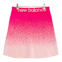 NEW BALANCE ニューバランス ニットスカート 総柄 ピンク系 2 【中古】ゴルフウェア レディース(4)