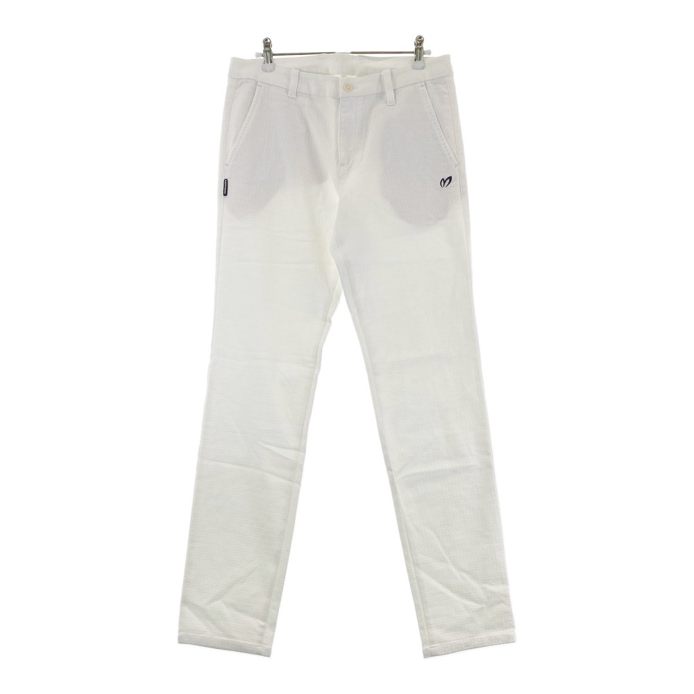 MASTER BUNNY EDITION マスターバニーエディション ストレッチパンツ 総柄 ホワイト系 2 【中古】ゴルフウェア レディース
