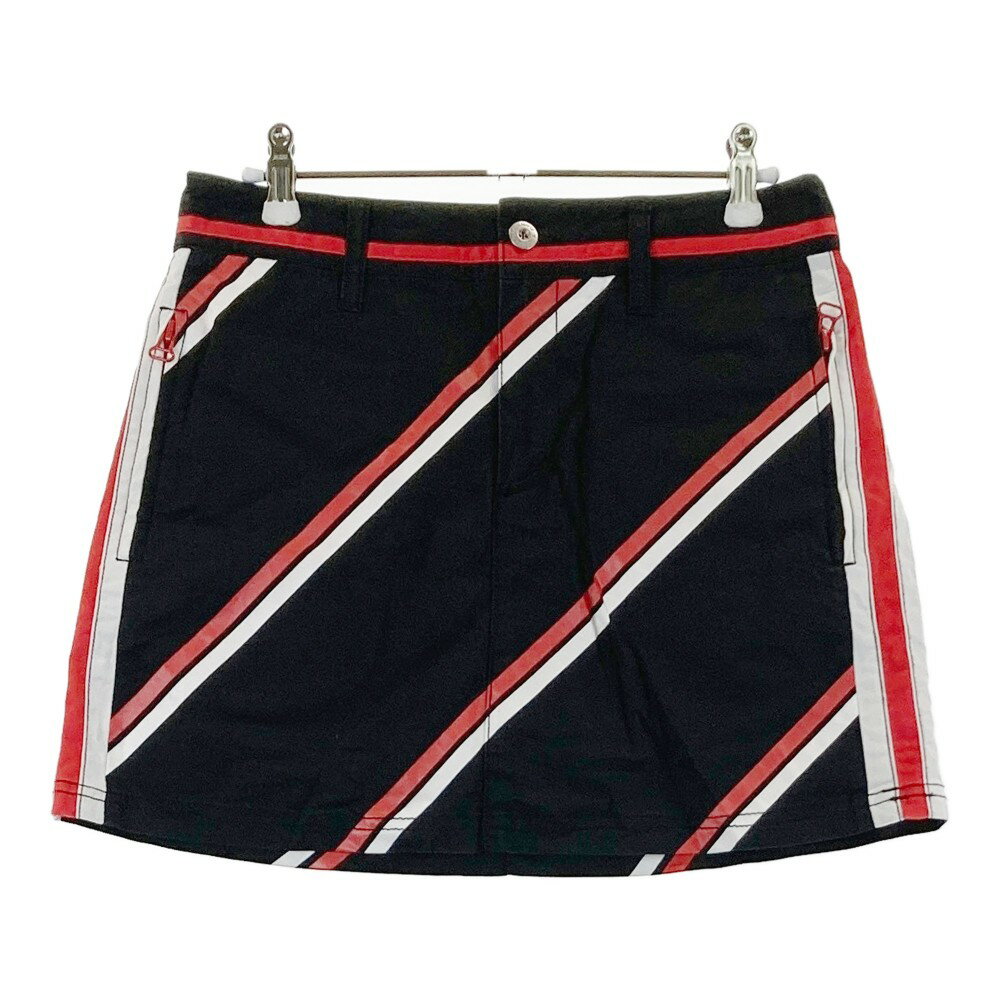 LECOQ GOLF ルコックゴルフ ストレッチスカート ブラック系 9 【中古】ゴルフウェア レディース