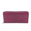 LOEWE ロエベ 長財布 ラウンドファスナー ピンク系 【中古】レディース