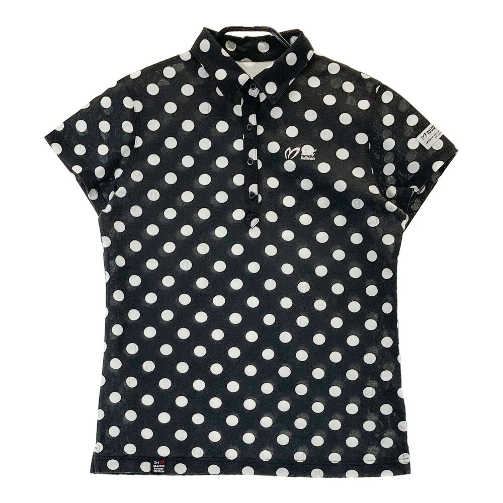 MASTER BUNNY EDITION マスターバニーエディション 半袖ポロシャツ ドット柄 ブラック系 1 【中古】ゴ..