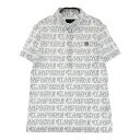 ST ANDREWS セントアンドリュース 2022年モデル 半袖ポロシャツ 総柄 ホワイト系 M 【中古】ゴルフウェア レディース
