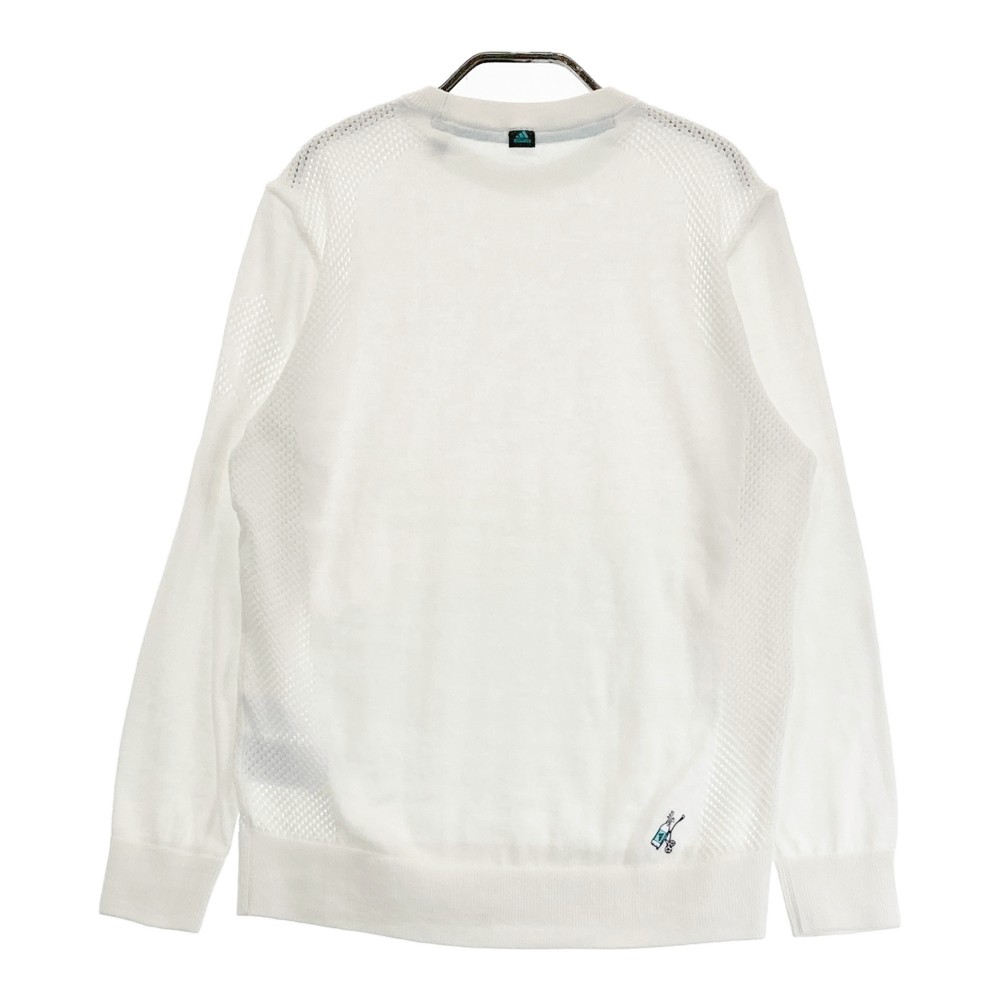 ADIDAS GOLF アディダスゴルフ HA5845 ニット セーター ホワイト系 【中古】ゴルフウェア レディース