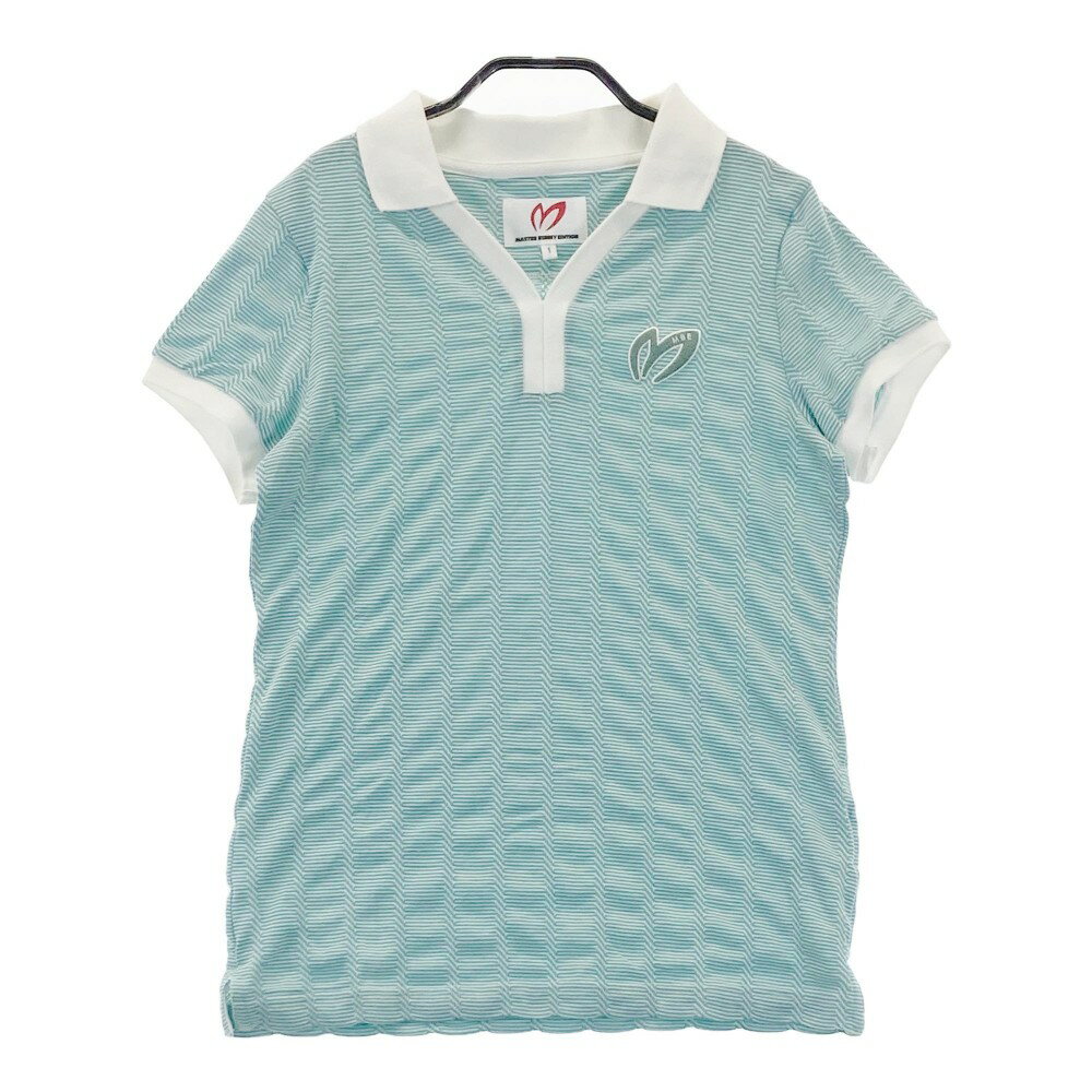 MASTER BUNNY EDITION マスターバニーエディション 半袖襟付 Tシャツ スキッパー 総柄 グリーン系 1 【..