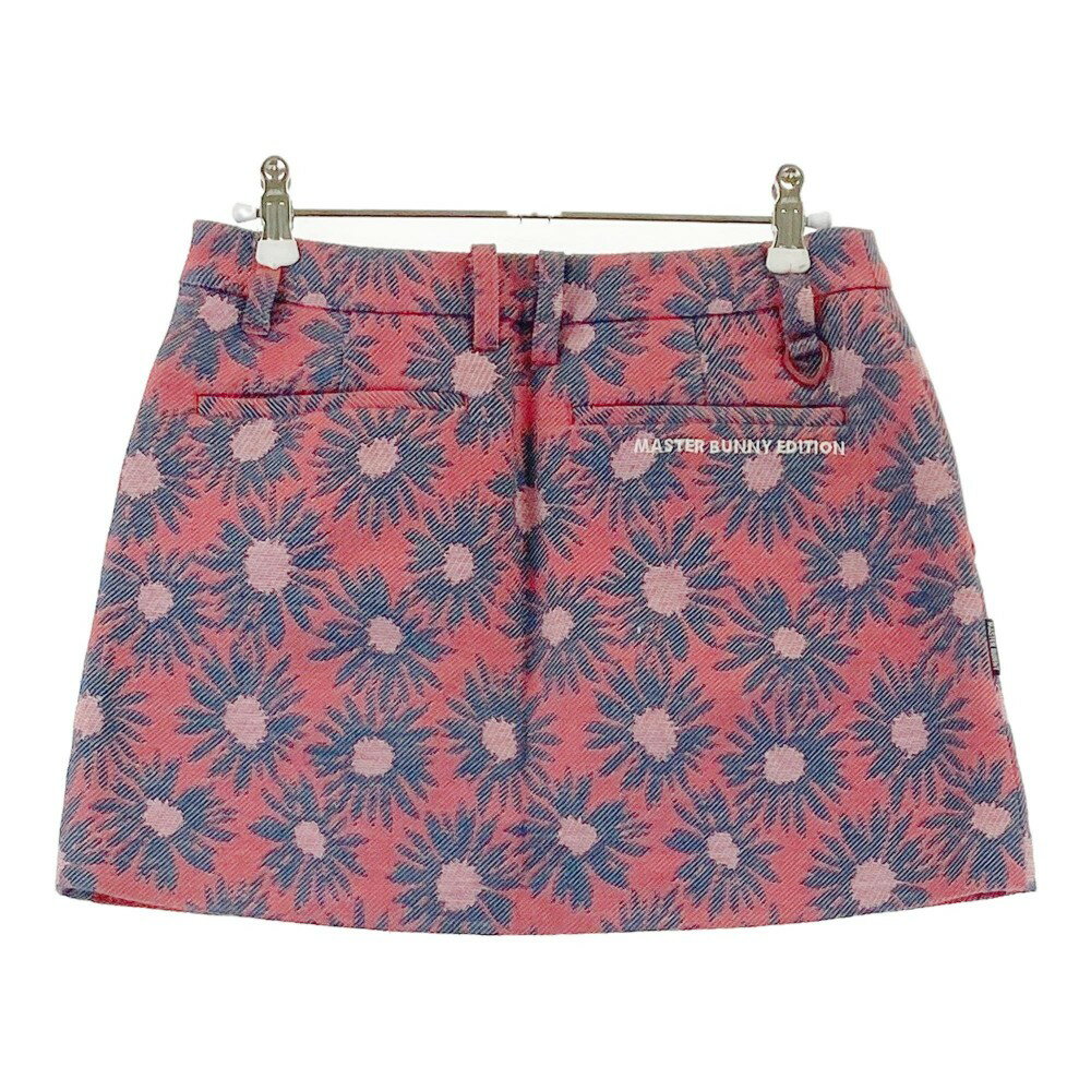 MASTER BUNNY EDITION マスターバニーエディション インナー付スカート 花 総柄 レッド系 0 【中古】ゴルフウェア レディース