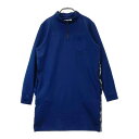 CUARTO UNITED クアルトユナイテッド ハーフジップ 長袖ワンピース ネイビー系 M 【中古】ゴルフウェア レディース