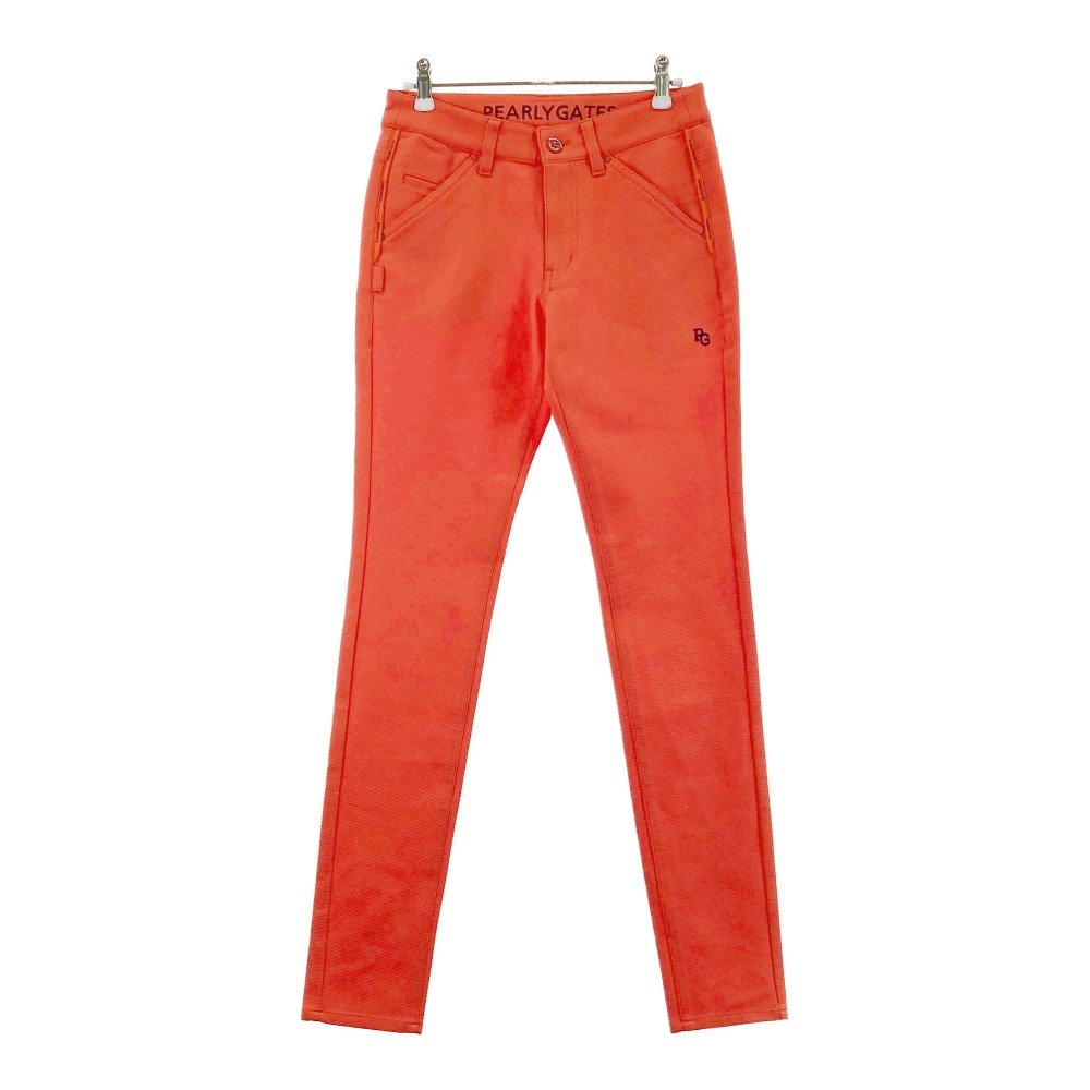 PEARLY GATES パーリーゲイツ パンツ オレンジ系 0 【中古】ゴルフウェア レディース