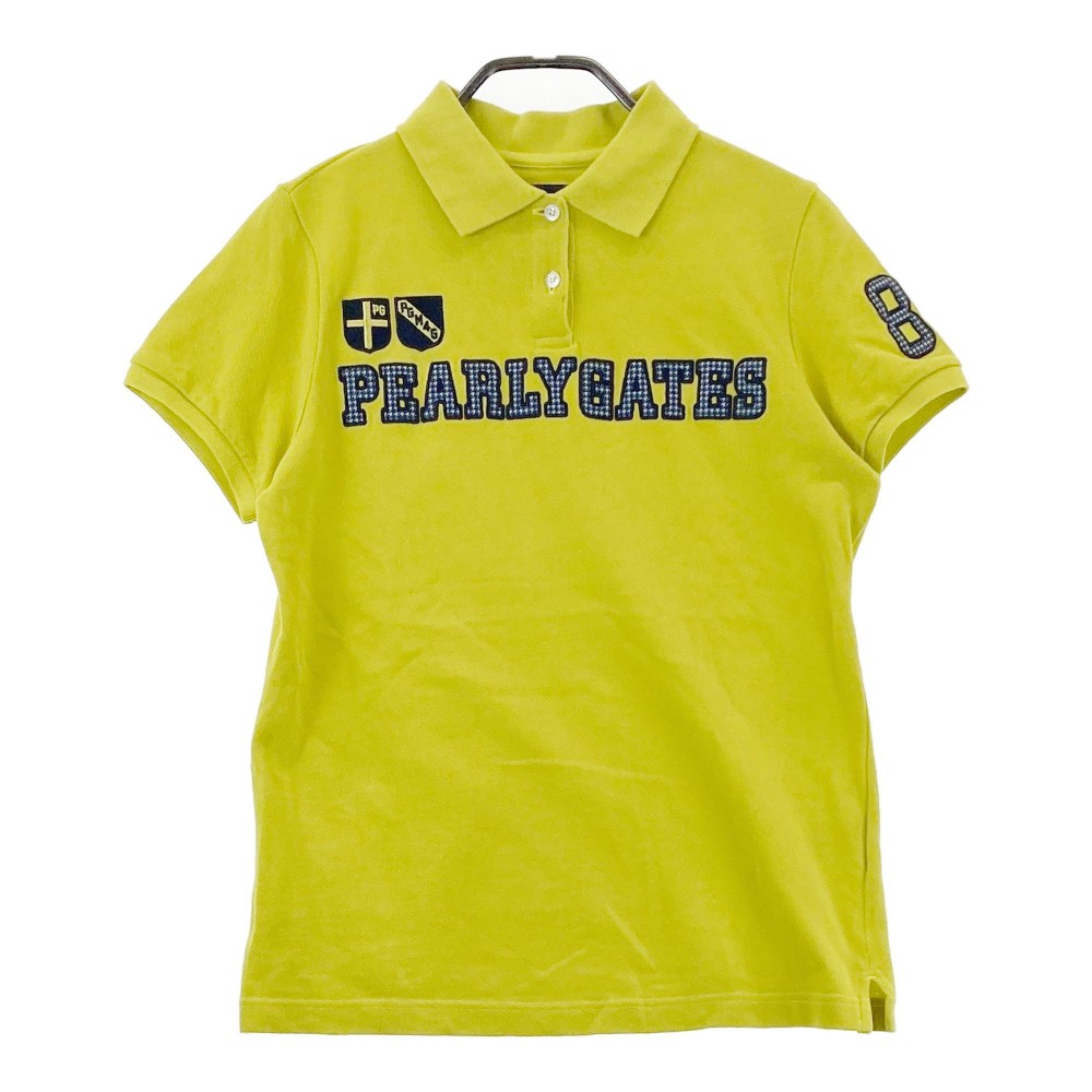 PEARLY GATES パーリーゲイツ 半袖ポロシャツ グリーン系 1 【中古】ゴルフウェア レディース