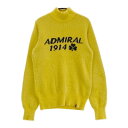 ADMIRAL アドミラル ハイネック シャギー ニットセーター イエロー系 S 【中古】ゴルフウェア レディース