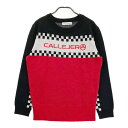 CALLEJERA カジェヘラ ニットセーター レッド系 0 【中古】ゴルフウェア レディース
