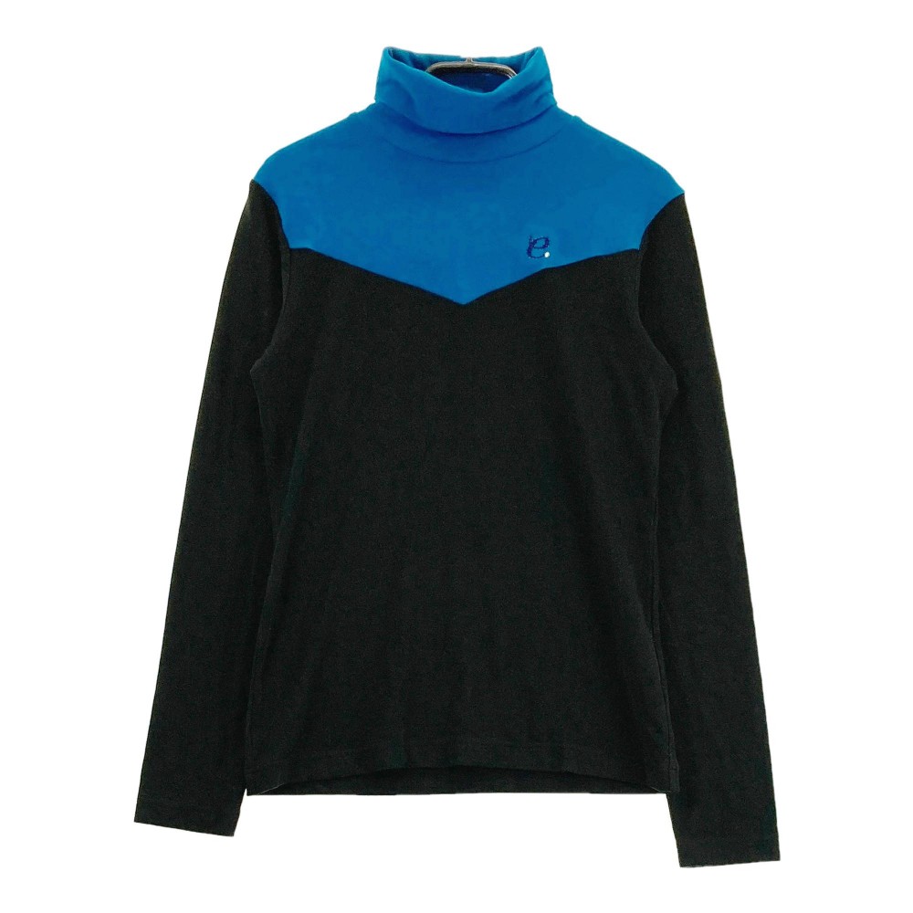 EFFICACE エフィカス タートルネック長袖Tシャツ ブラック系 S 【中古】ゴルフウェア レディース