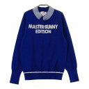 MASTER BUNNY EDITION マスターバニーエディション ハイネック ニットセーター ブルー系 2 【中古】ゴルフウェア レディース