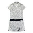 FILA GOLF フィラゴルフ ワンピース 総柄 グレー系 M 【中古】ゴルフウェア レディース