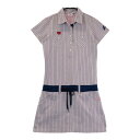 FILA GOLF フィラゴルフ ML5FL642 ワンピース 花柄 ホワイト系 M 【中古】ゴルフウェア レディース