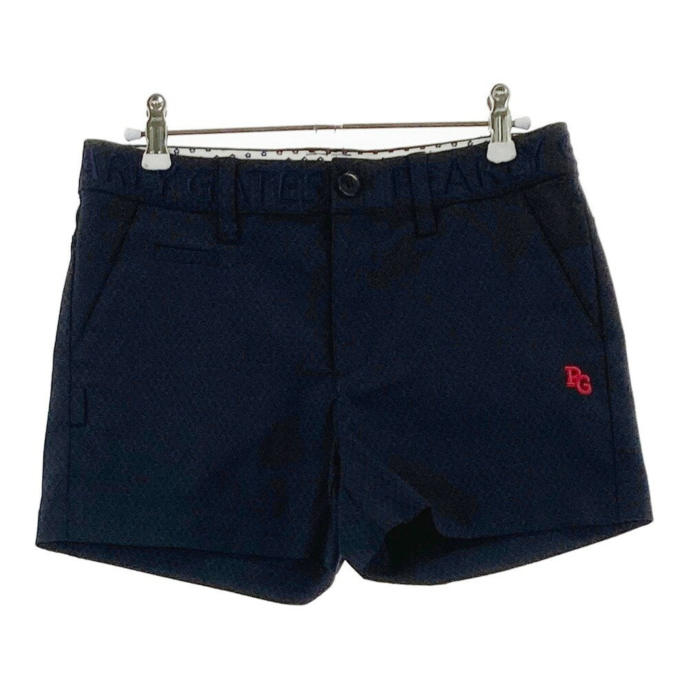 PEARLY GATES パーリーゲイツ 2023年モデル ストレッチショートパンツ ネイビー系 0 【中古】ゴルフウェア レディース