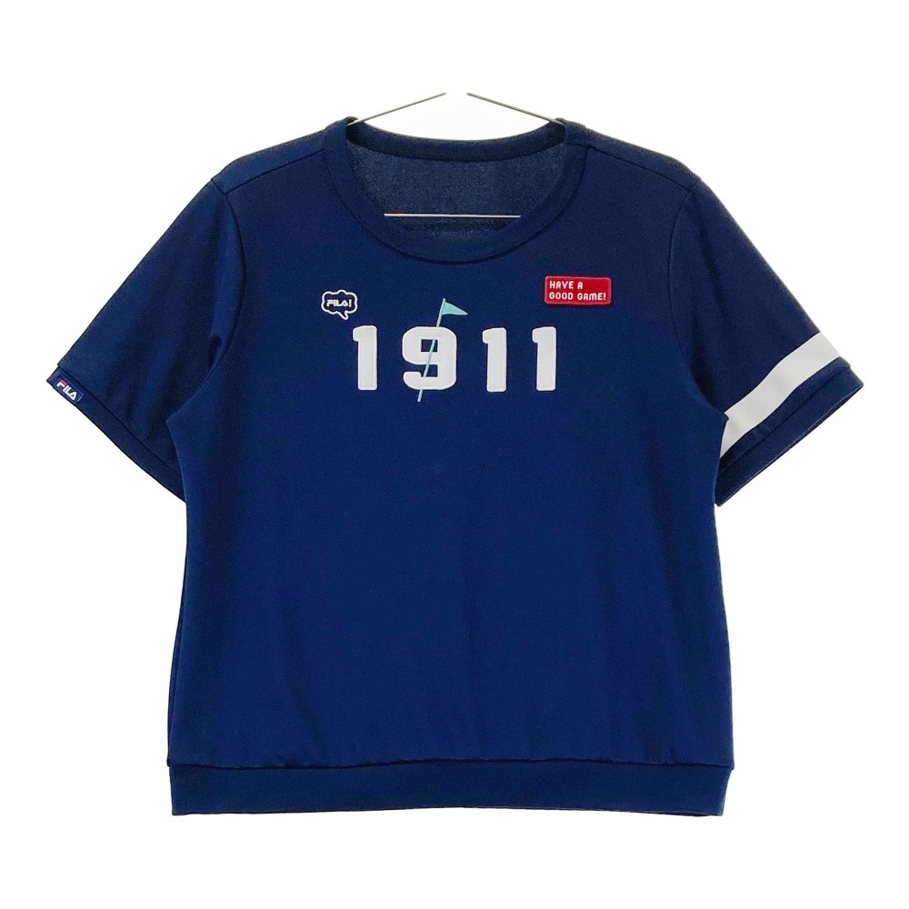 FILA GOLF フィラゴルフ 半袖 Tシャツ ネイビー系 L 【中古】ゴルフウェア レディース