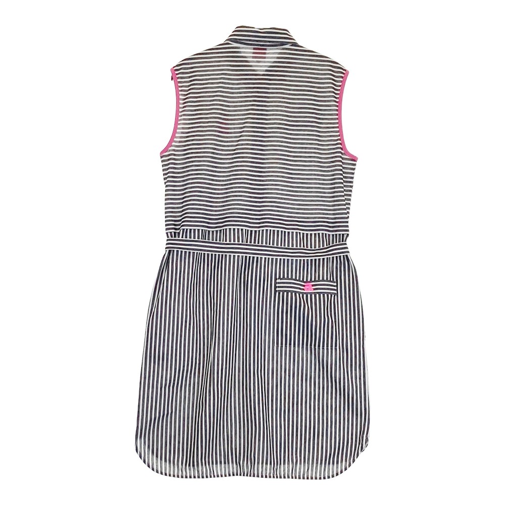 ARCHIVIO アルチビオ ノースリーブ ワンピース ストライプ柄 ブラック系 36 【中古】ゴルフウェア レディース