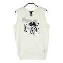 ZOY ゾーイ Vネック ニットベスト ホワイト系 36 【中古】ゴルフウェア レディース
