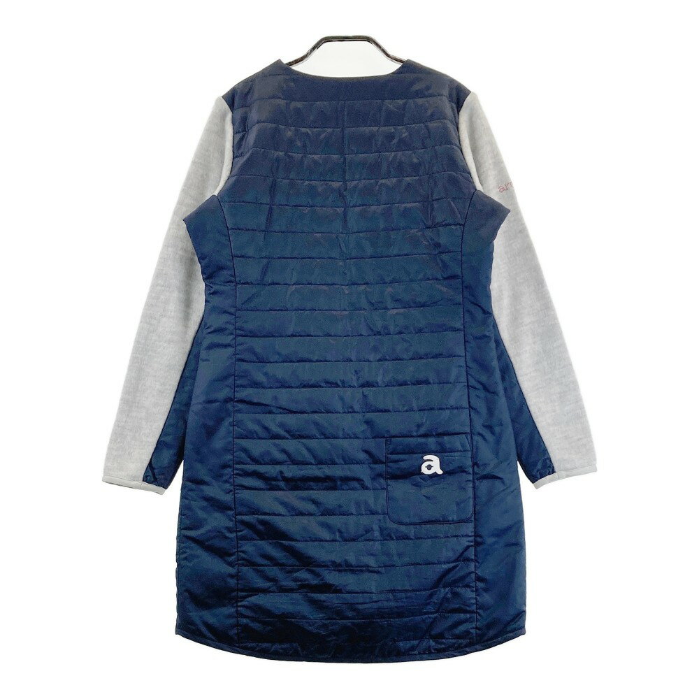 ARCHIVIO アルチビオ 切替 中綿 ワンピース ネイビー系 38 【中古】ゴルフウェア レディース