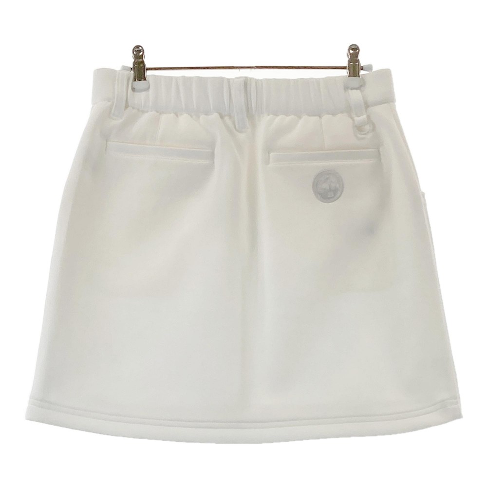 23区GOLF ニジュウサンクゴルフ ストレッチスカート ホワイト系 2 【中古】ゴルフウェア レディース
