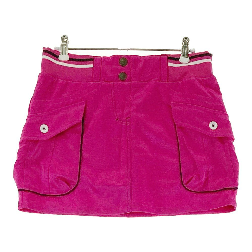 FILA GOLF フィラゴルフ インナー付き ストレッチスカート ピンク系 L 【中古】ゴルフウェア レディース