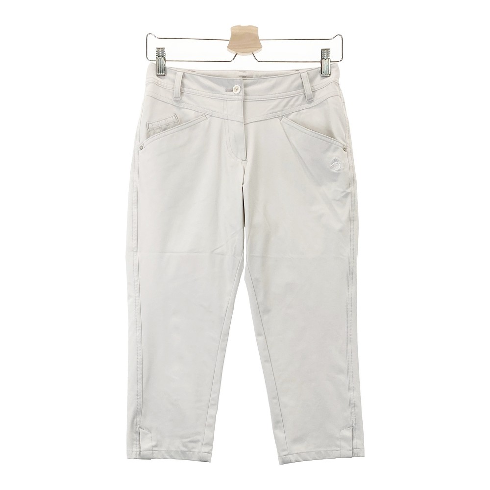 MUNSING WEAR マンシングウェア SL8654 ストレッチ クロップドパンツ ホワイト系 7 【中古】ゴルフウェア レディース