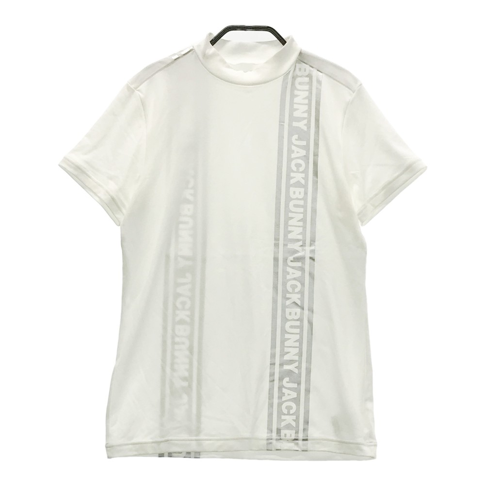 JACK BUNNY ジャックバニー 2021年モデル ハイネック 半袖Tシャツ ホワイト系 0 【中古】ゴルフウェア レディース