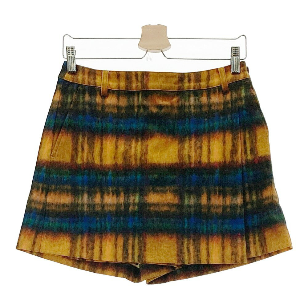 BEAMS GOLF ビームスゴルフ キュロットスカート 転写 イエロー系 M 【中古】ゴルフウェア レディース