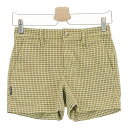 JACK BUNNY ジャックバニー ストレッチ ショートパンツ 総柄 イエロー系 0 【中古】ゴルフウェア レディース