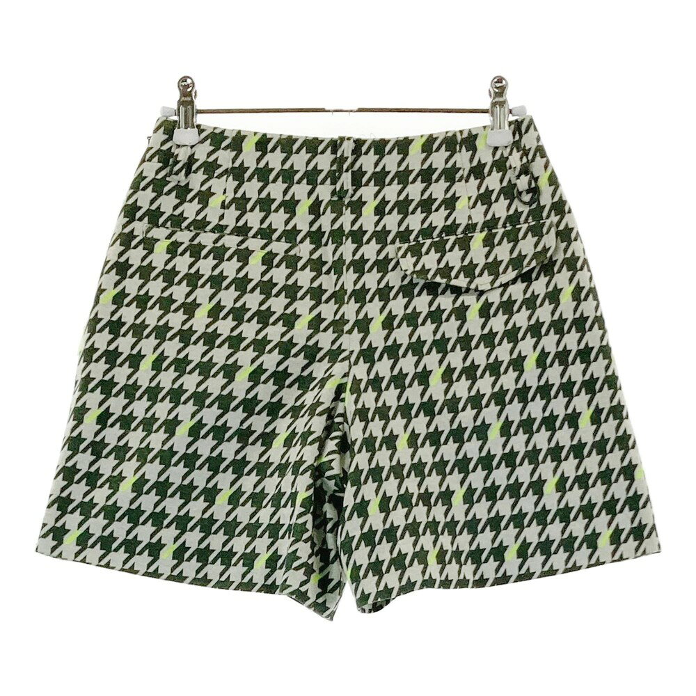 23区GOLF ニジュウサンクゴルフ キュロットパンツ 千鳥 総柄 カーキ系 55 【中古】ゴルフウェア レディース stst-used-10776993 中古ゴルフウェア通販STST サンプル画像2