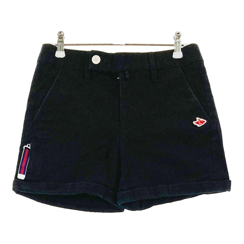 PEARLY GATES パーリーゲイツ ストレッチ ショートパンツ ブラック系 0 【中古】ゴルフウェア レディース