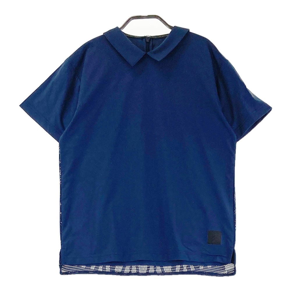 ADIDAS GOLF アディダスゴルフ FQ2004 adicross 襟付き 半袖Tシャツ ネイビー系 M 【中古】ゴルフウェア レディース