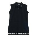 IRISHMAN アイリッシュマン ノースリーブワンピース ブラック系 M 【中古】ゴルフウェア レディース