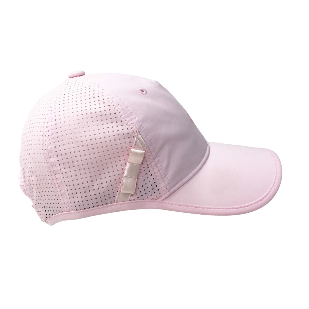 LECOQ GOLF ルコックゴルフ 2023年モデル リボン付き キャップ ピンク系 F(55-57cm) 【中古】ゴルフウェア