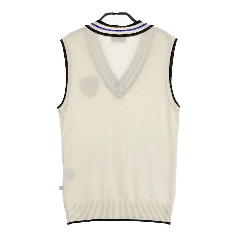 MUNSING WEAR マンシングウェア SL5056 ニットベスト ホワイト系 M 【中古】ゴルフウェア レディース