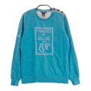 ZOY ゾーイ 蓄熱 ニット セーター ブルー系 40 【中古】ゴルフウェア レディース