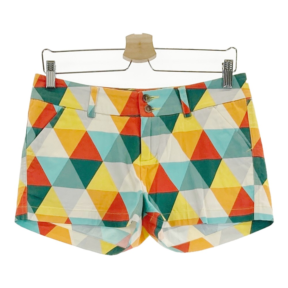 LOUD MOUTH ラウドマウス ショートパンツ 総柄 グリーン系 US4 【中古】ゴルフウェア レディース