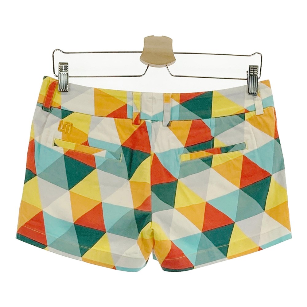 LOUD MOUTH ラウドマウス ショートパンツ 総柄 グリーン系 US4 【中古】ゴルフウェア レディース