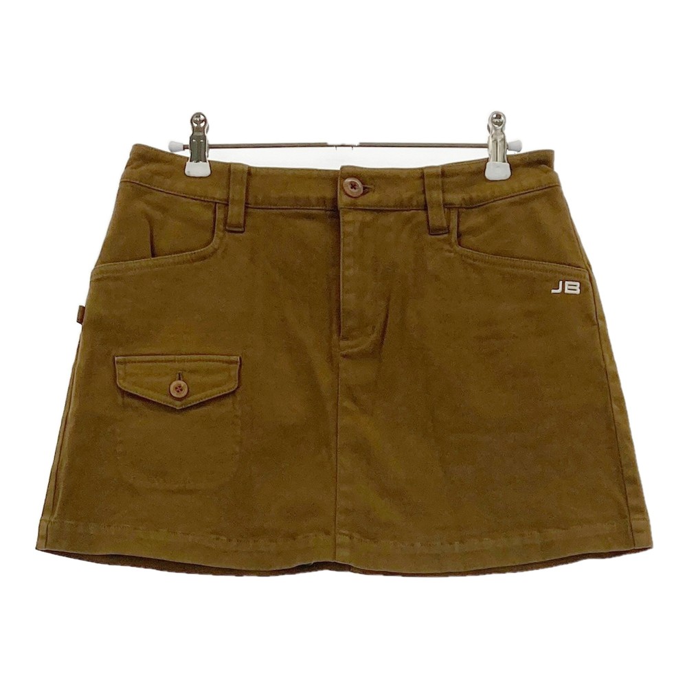 JACK BUNNY ジャックバニー インナー付 ストレッチスカート ブラウン系 0 【中古】ゴルフウェア レディ..