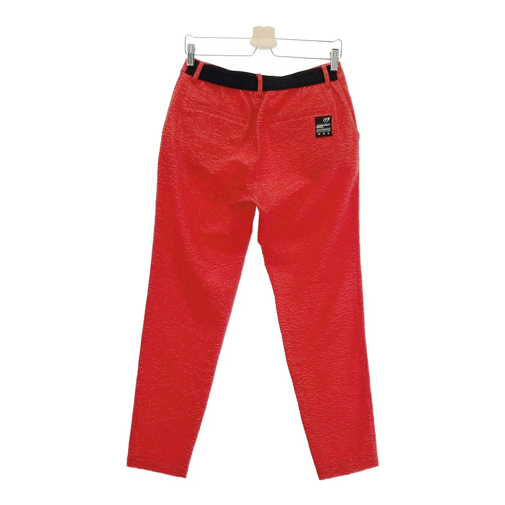 MASTER BUNNY EDITION マスターバニーエディション 2022年モデル ロングパンツ シアサッカー レッド系 2 【中古】ゴルフウェア レディース