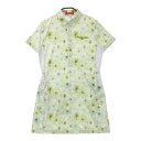 marie claire sport マリクレール スポール 半袖ワンピース 花柄 グリーン系 M 【中古】ゴルフウェア レディース