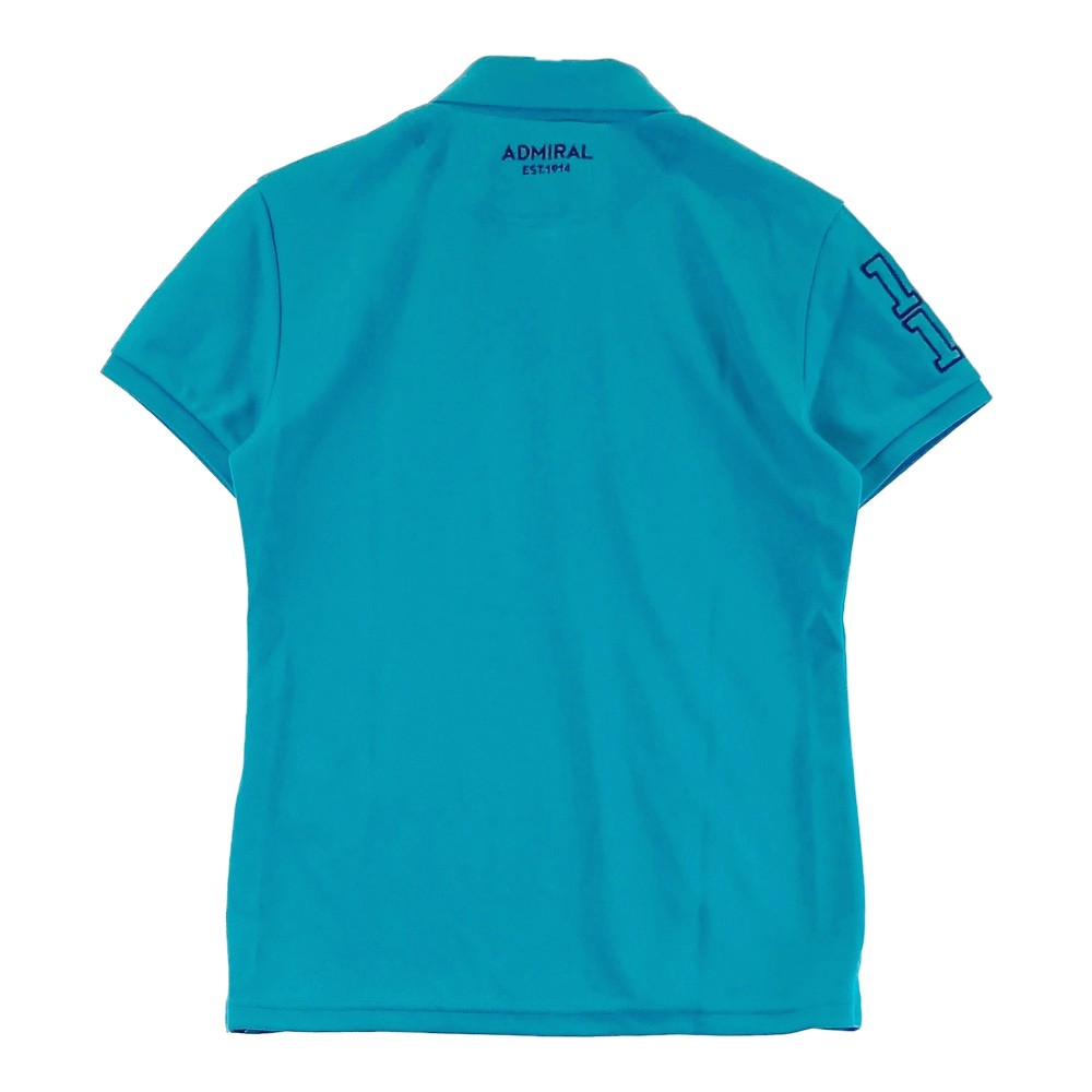 ADMIRAL アドミラル 半袖ポロシャツ ブルー系 M 【中古】ゴルフウェア レディース