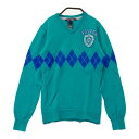 ZOY ゾーイ 長袖ニットセーター ブルー系 36 【中古】ゴルフウェア レディース