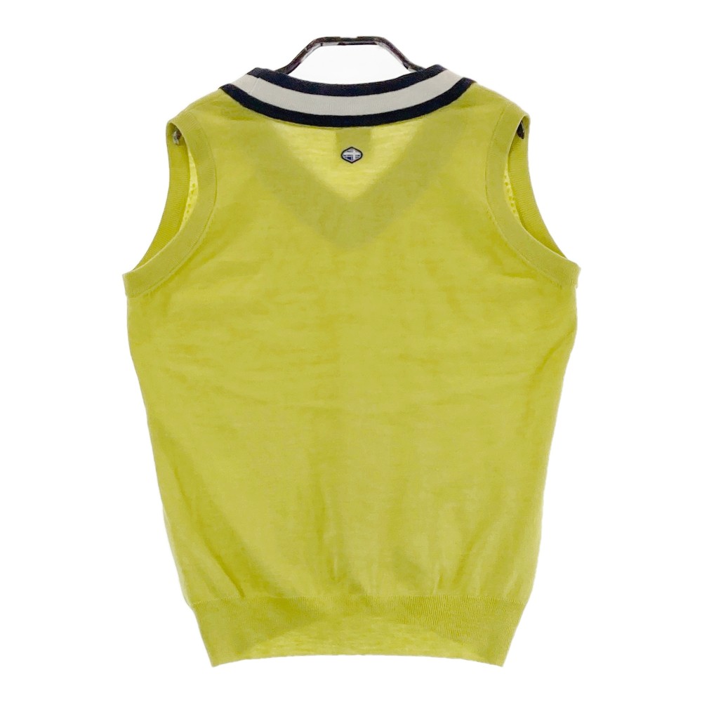 FIDRA フィドラ ニットベスト グリーン系 M 【中古】ゴルフウェア レディース