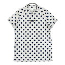 MASTER BUNNY EDITION マスターバニーエディション ハイネック 半袖Tシャツ ドット柄 ホワイト系 2 【中古】ゴルフウェア レディース その1
